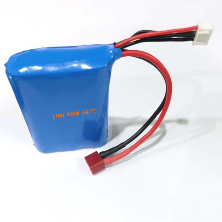 Pin Sạc Lithium 3S 1P 18650 12V 3000mah Jack Chữ T