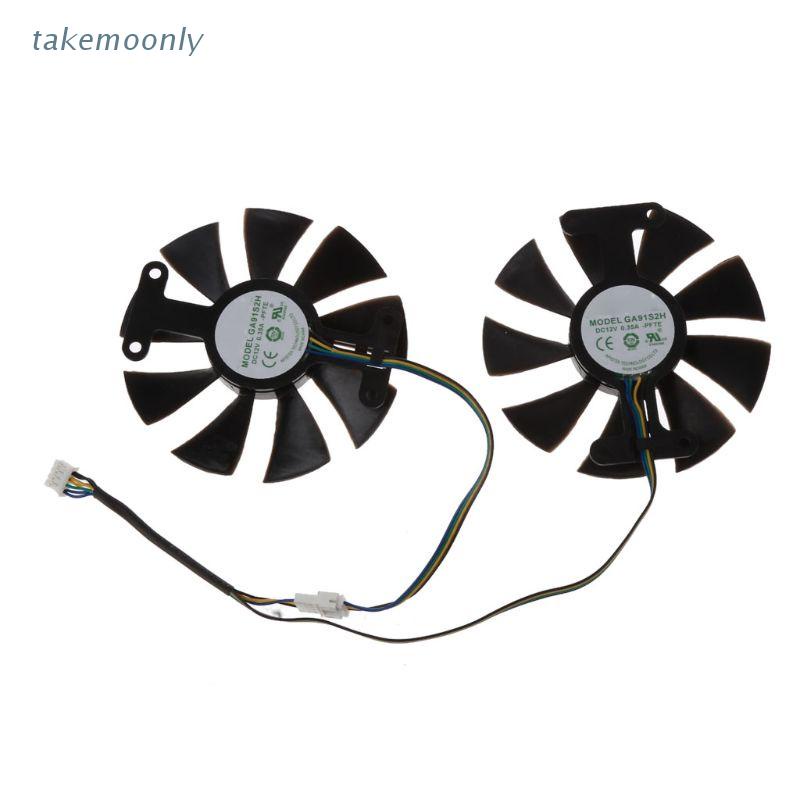 Quạt tản nhiệt 85mm GA91S2H DC 12V 0.35A 4Pin cho Zotac GTX 1060 GTX950 GTX 1050Ti