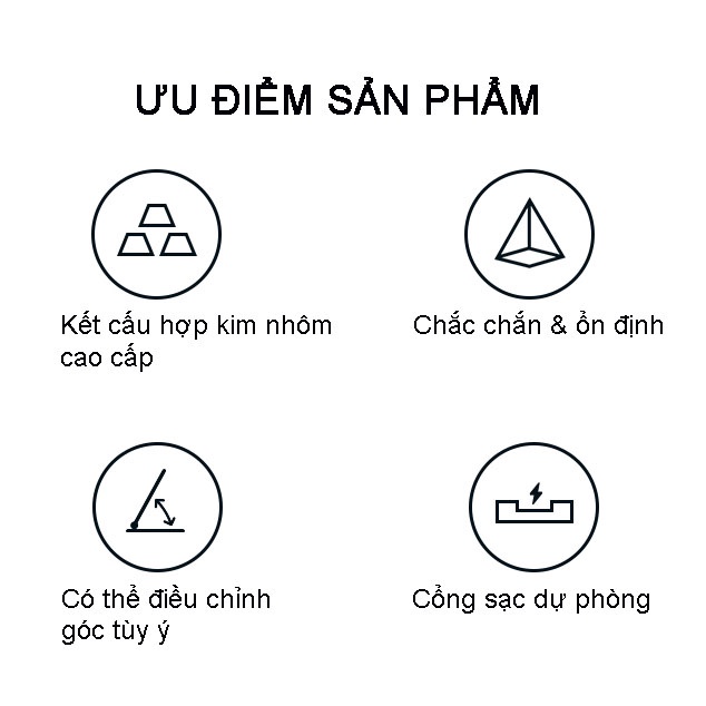 Giá Đỡ Điện Thoại Ipad JSAUX SP0112 - Chất Liệu Hợp Kim Nhôm Cao Cấp - Có Thể Xoay 360 Độ
