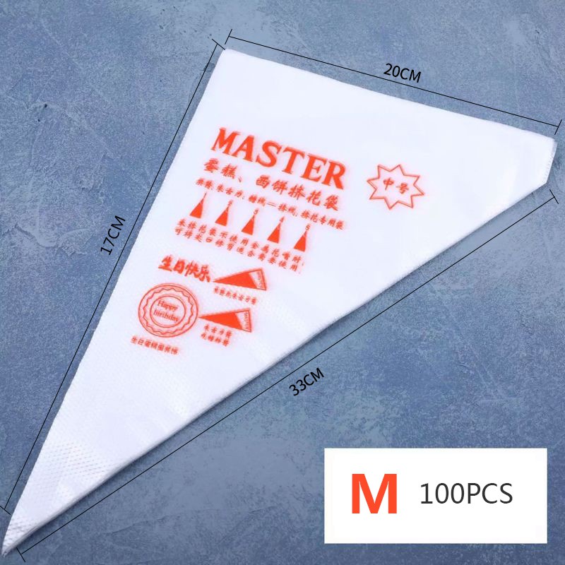 Set 100 túi bắt bông kem trang trí bánh dùng 1 lần