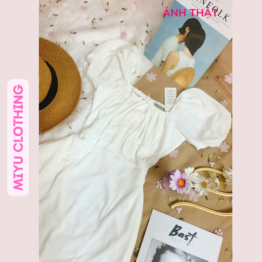 Váy đầm đẹp sang trọng đẹp xẻ đùi lụa nữ Pháp cao cấp sang trọng mềm mịn bóng mượt Miyuclothing