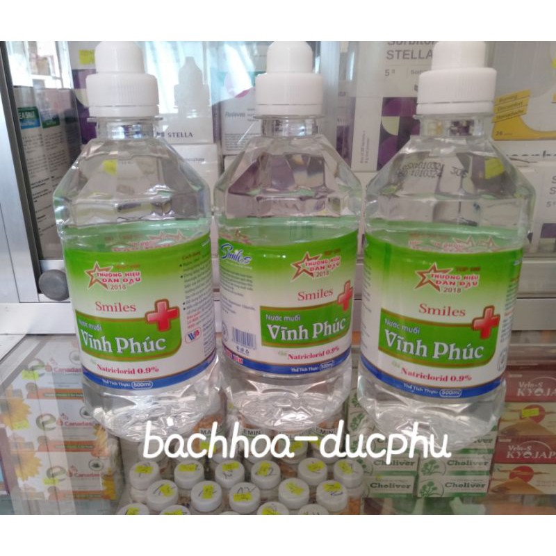 Nước muối súc miệng Vĩnh Phúc 500ml