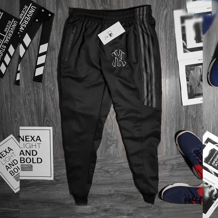 [bigsize] Quần thun dài thể thao túm jogger chữ NY bigsize nam
