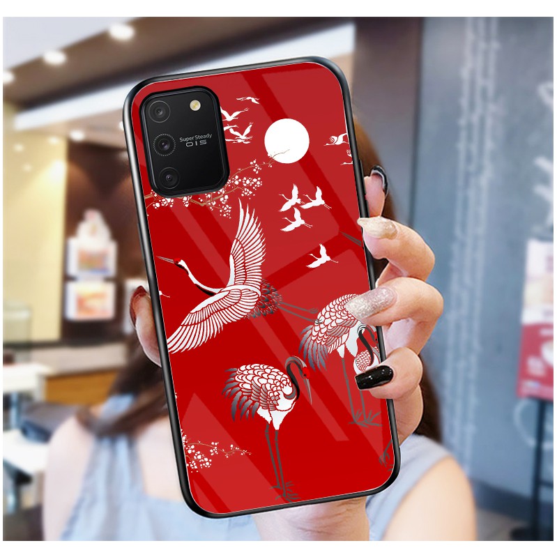Ốp Lưng SAMSUNG S10 LITE mặt kính cường lực cao cấp