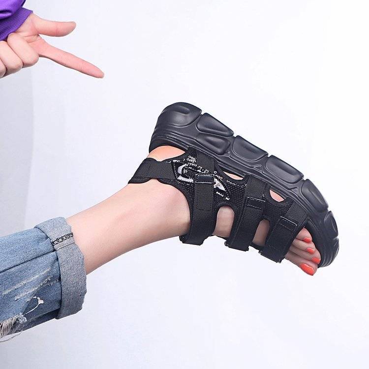 Giày Sandal Nữ Đế Dày Thời Trang Hàn 2018