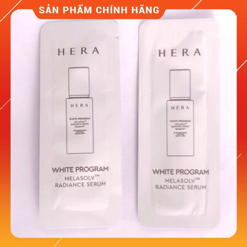 Gói sample tinh chất dưỡng trắng da, mờ thâm nám tàn nhang hiệu quả HERA WHITE PROGRAM MELASOLV RADIANCE SERUM 1ml