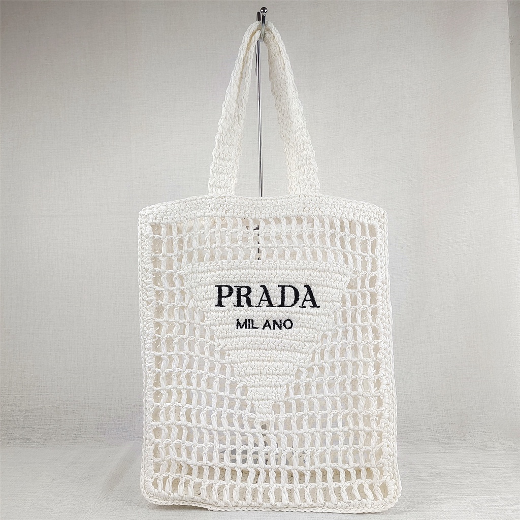 Túi Xách Đan Lát In Chữ Thời Trang Nữ Tính