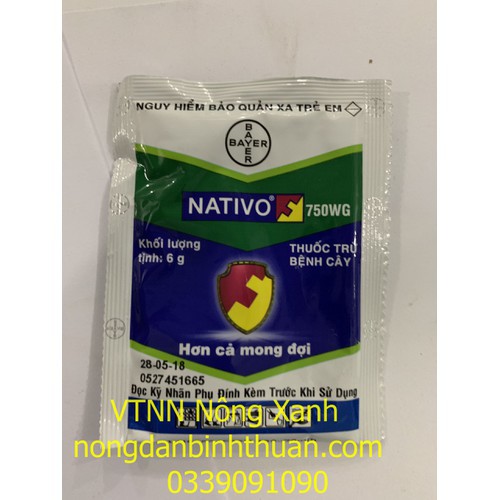Đặc trị Thán thư Nho, xoài, điều, thanh long, ca cao NATIVO 750WG 4 GÓI - 4 GÓI NATIVO