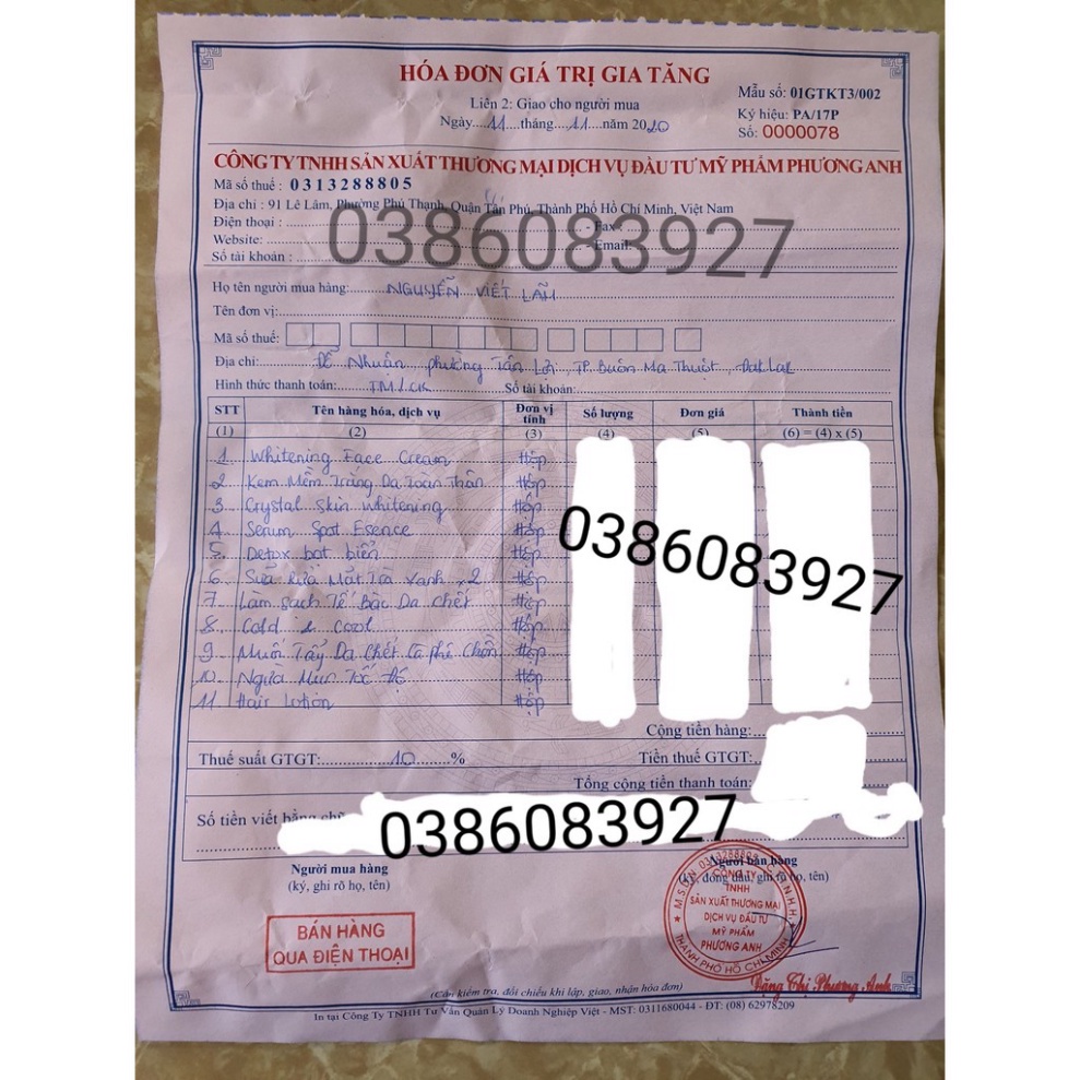 Detox bọt biển A cosmetics Phương Anh date mới