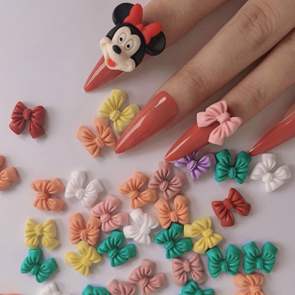 Set 10 Nơ 3D Trang Trí Móng Tay Nghệ Thuật Thời Trang DIY