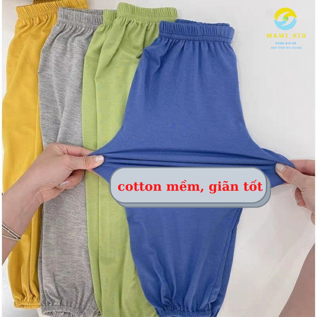 quần áo bé trai bé gái mặc mùa hè cho bé ngủ điều hòa, chống muỗi chất thun cotton mềm đẹp