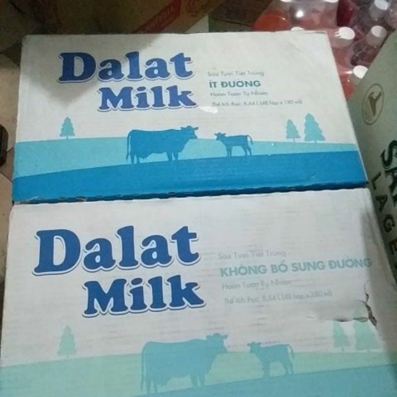 Thùng sữa dalat milk 180ml