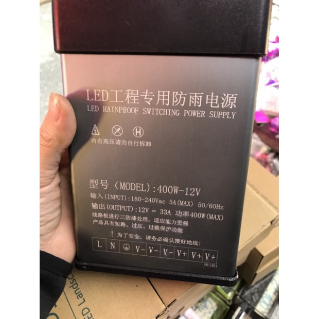 [Free ship] Nguồn 12v 33A ngoài trời đủ công suất | BigBuy360 - bigbuy360.vn