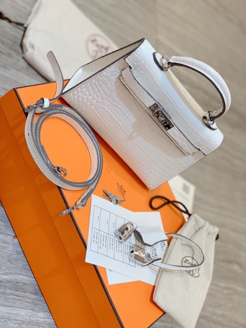 Túi hm kelly da rắn size 20