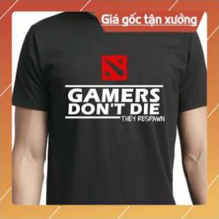 Siêu phẩm áo thun Dota 2 Gamers don't die giá rẻ