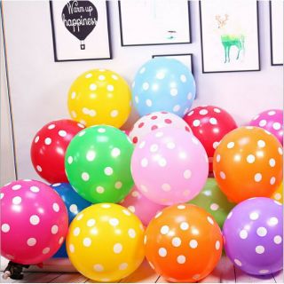 Combo 10 chấm bi 12' siêu đẹp, nhiều màu