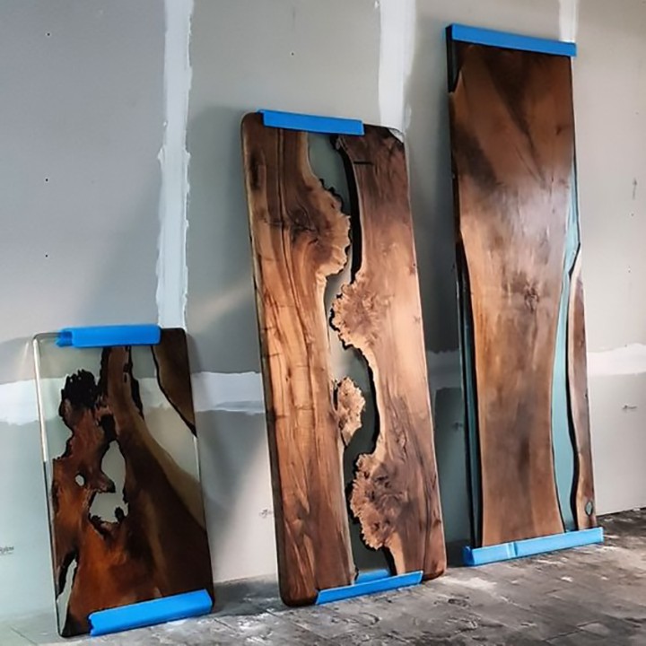 Resin Epoxy Đổ Bàn, Vẽ Cá 3D, Phủ Khoen Chỉ Đồ Câu, Ốp Carbon fiber, Đổ Khuôn Handamade.. LongVuResin - LRAB312