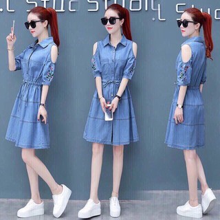 đầm xòe đầm jeans