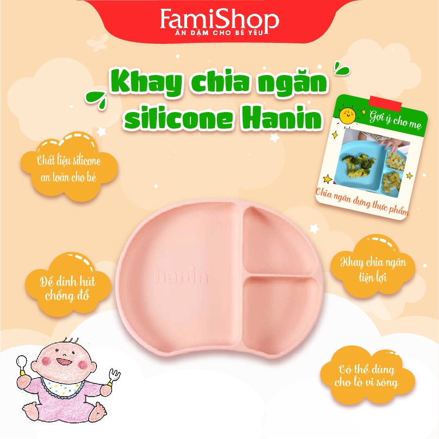Khay Ăn Dặm Silicon Hanin