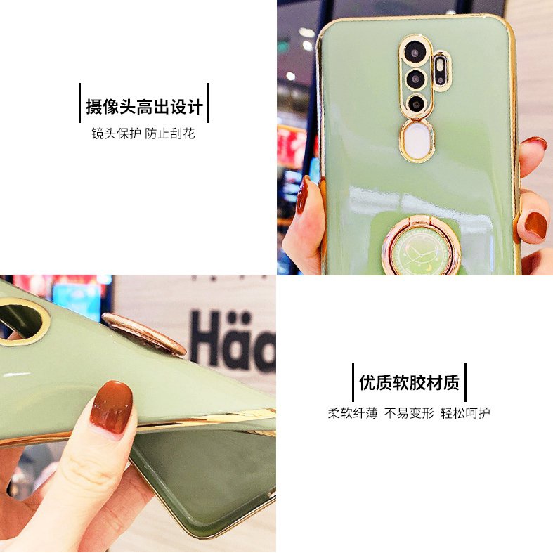 Ốp điện thoại QIANZI silicon có giá đỡ cho Oppo A9 2020 A5 2020 A5 2020 A9 2020