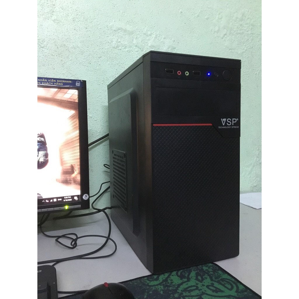 Case máy tính Core i3 i5 ram 4G Cạc hình 2G SSD 120G mới 90% full hộp chơi mượt LMHT, Đột kích, fifa4, free fire