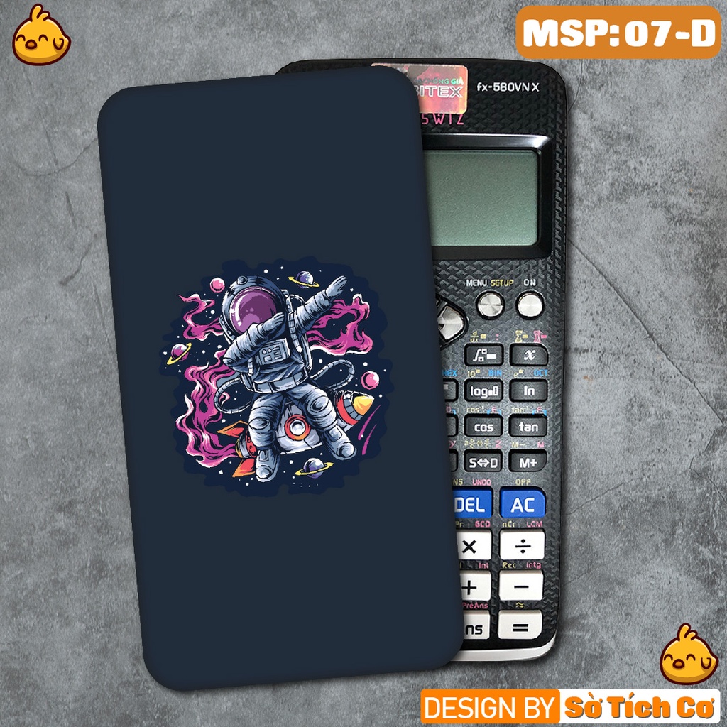 Miếng decal dán máy tính fx-570, fx-580, fx880, Casio, Vinacal,...  Phi Hành Gia 4 MSP: 07