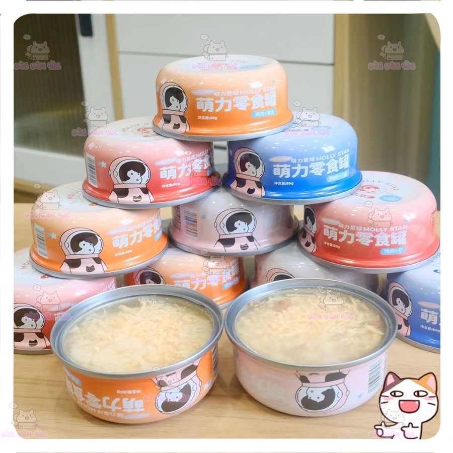 Pate thịt Molly 85gr giúp bữa ăn ngon miệng cho Mèo