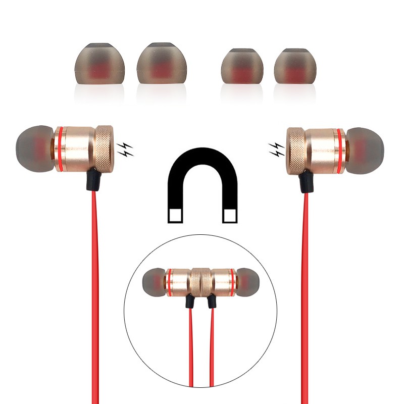 Tai Nghe Nhét Tai Không Dây Kết Nối Bluetooth Âm Thanh Siêu Trầm Có Mic