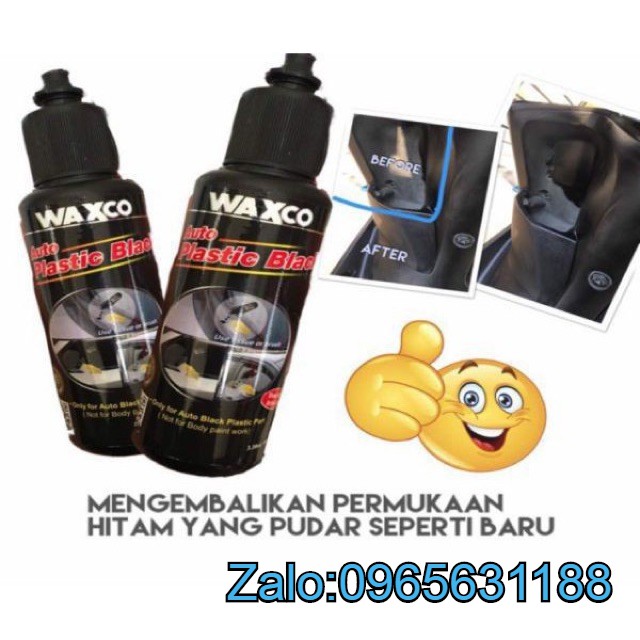 Dung dịch phục hồi nhựa đen bạc màu Waxco