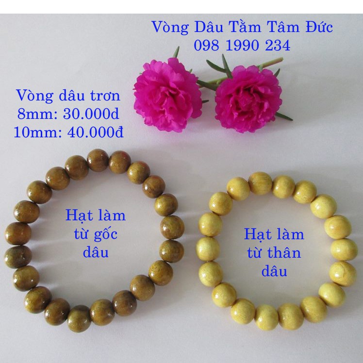 Vòng dâu trơn cho người lớn ( hạt dâu 10mm)