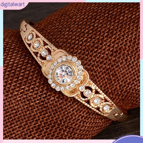 Vòng Tay Thiết Kế Mạ Vàng Đính Đá Thời Trang Dành Cho Nữ