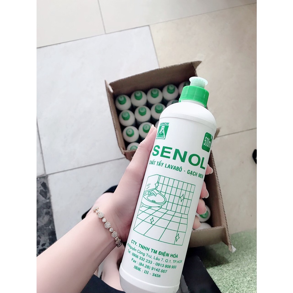 Tẩy vết trầy xước, ố trên bề mặt gạch men và sứ,lavabo dung tích 500ml Senol