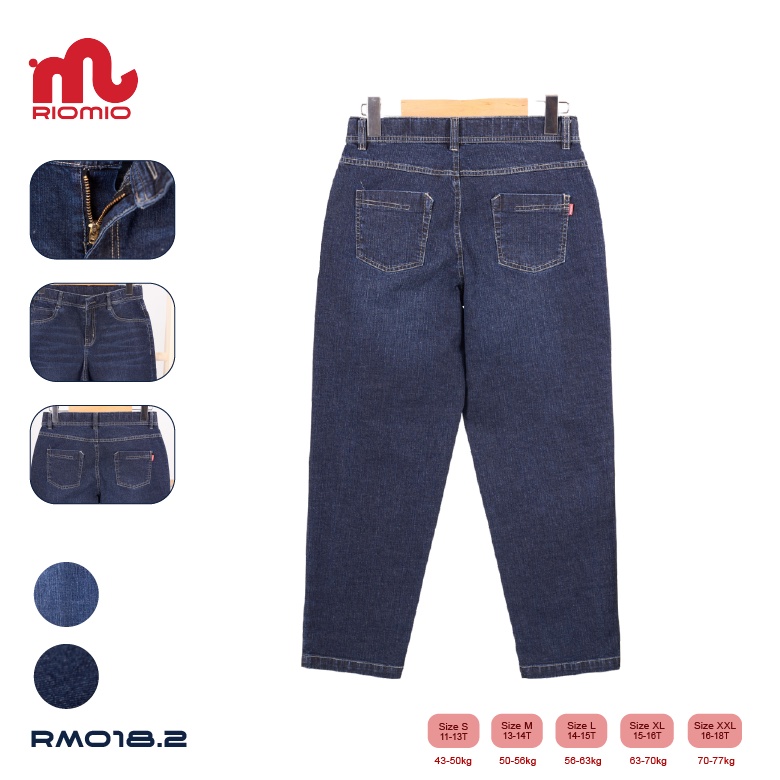 Quần Jean Baggy Nam RIOMIO rộng rãi, thoải mái - RM018