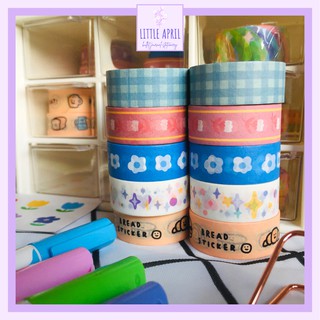 Cuộn băng keo washi họa tiết đơn giản dễ thương