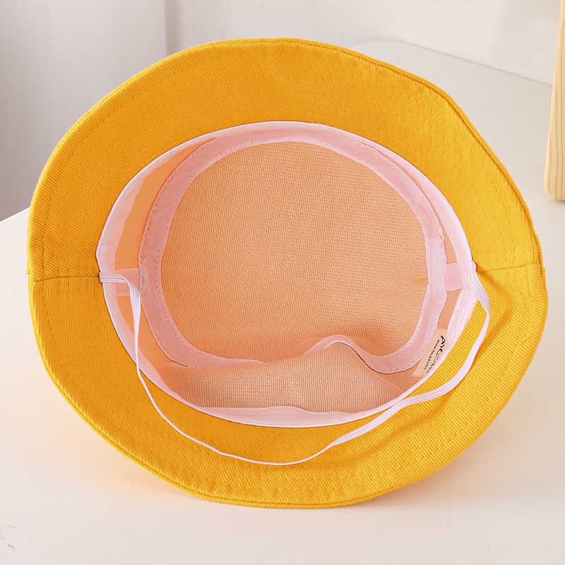 Mũ bucket da họa tiết mặt cười dễ thương cho bé