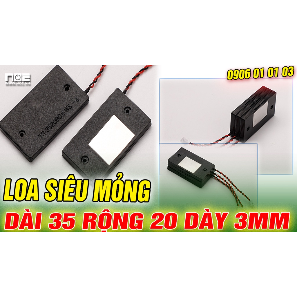 Loa độ laptop N10, Loa độ siêu mỏng, loa chế  DÀI 35 RỘNG 20 DÀY 3MM, ÂM THANH SIÊU HAY 8 ôm 2w