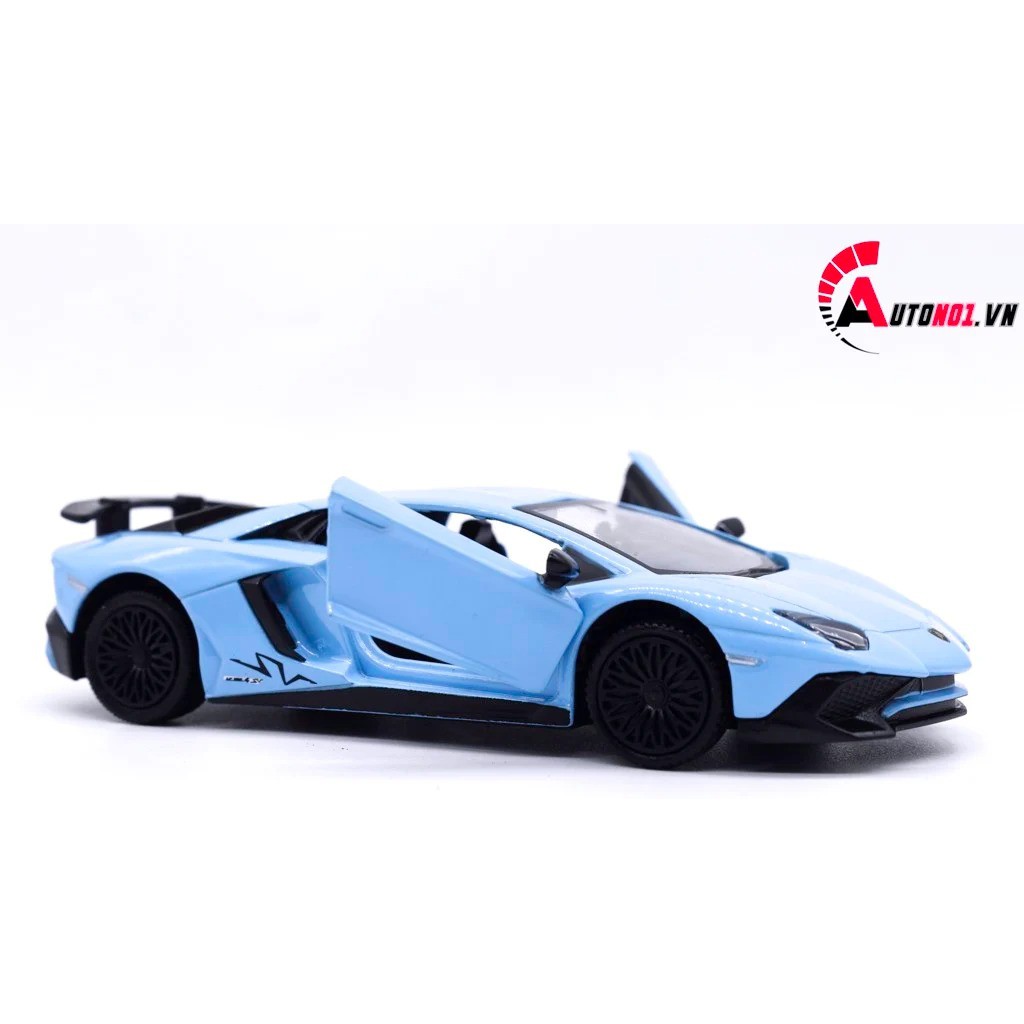 MÔ HÌNH XE LAMBORGHINI AVENTADOR LP750-4 SV COUPE BLUE 1:36 SCALE MODEL 7664