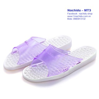 Dép massage chân đi trong nhà, dép nhà tắm, dép lê, dép nhựa màu Tím  Nachidu - MT3