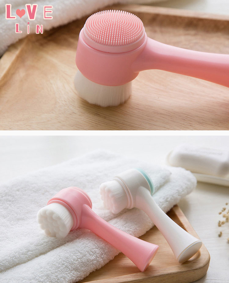 (Hàng Mới Về) Cọ Rửa Mặt Làm Sạch Sâu Với Đầu Cọ Silicon Tiện Dụng | BigBuy360 - bigbuy360.vn