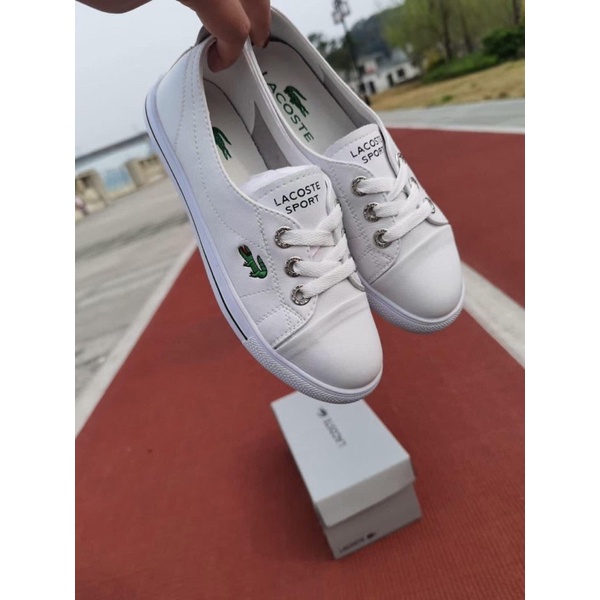 Giày Slip On/ Giày Lười Lacoste Chính Hãng Cá Tính Dành Cho Nữ