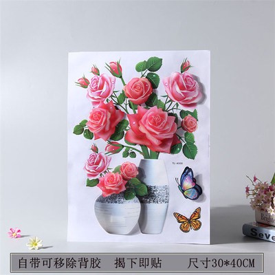 Tranh Decal 3D Hoa Nổi ☘FREESHIP☘ Tranh Dán Tường Trang Trí Phòng Đẹp Mắt, Có Keo Dán -GD142