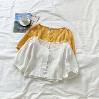 Áo crop top vải thô đẹp ( Quảng Châu)