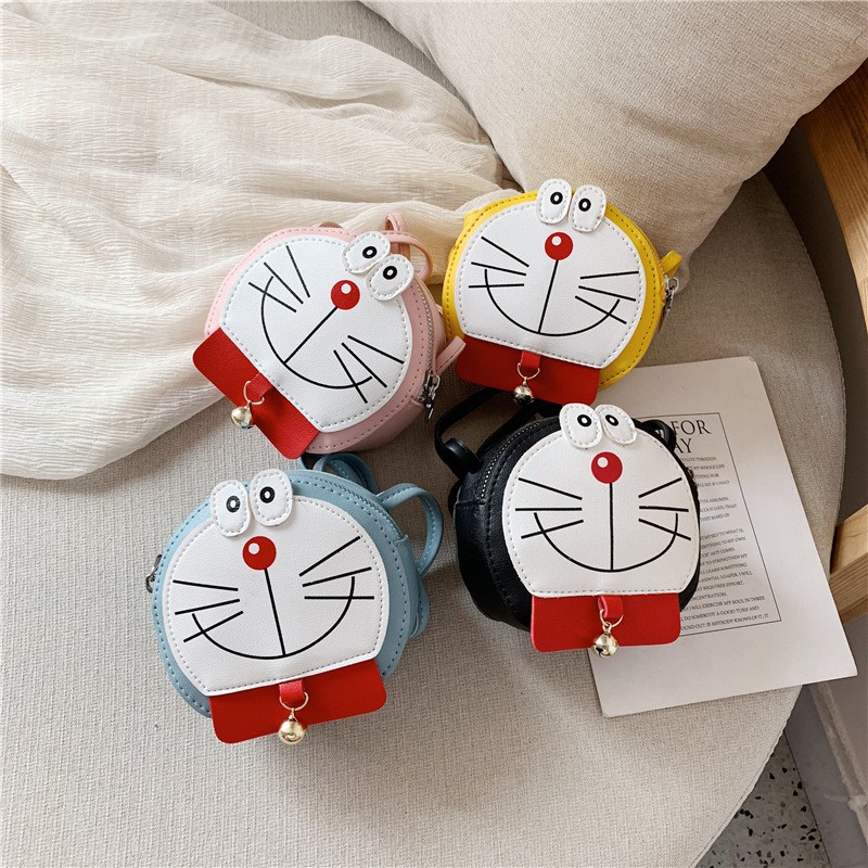 Túi Đeo Chéo Hình Doraemon Dễ Thương Cho Bé Gái