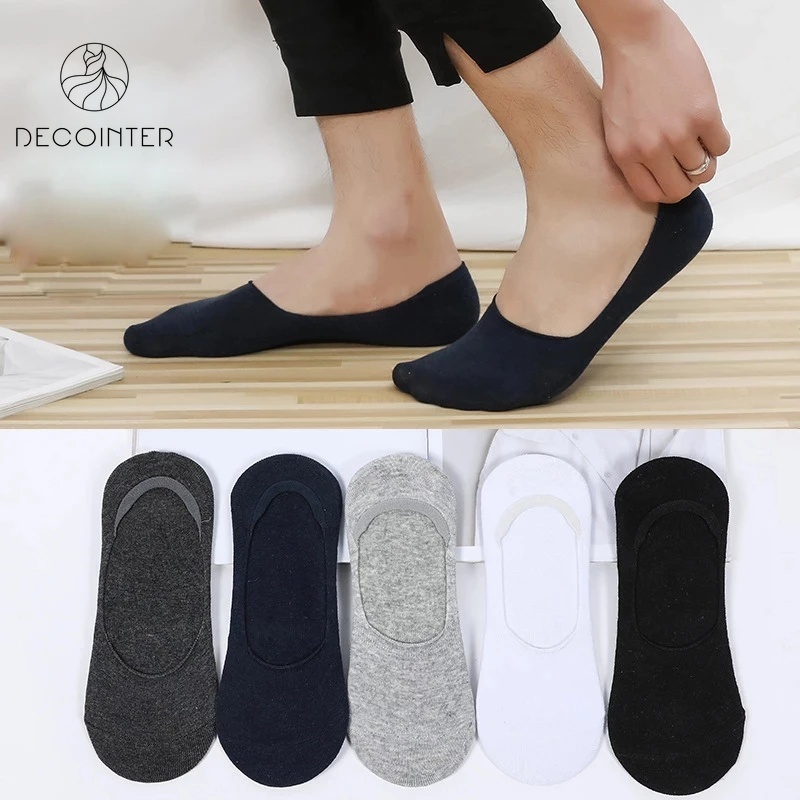 Vớ Cổ Thấp Thoáng Khí Thoải Mái Màu Sắc Cổ Điển Thời Trang Mùa Hè Cho Nam