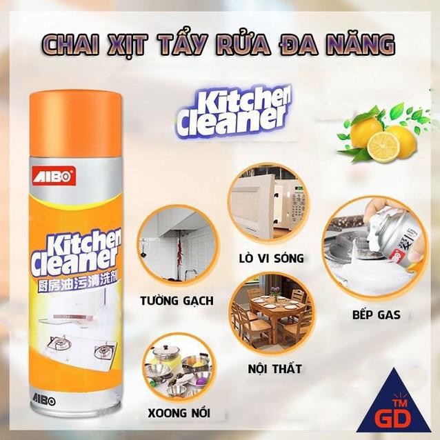 Chai xịt tẩy rửa đa năng chất tẩy đa năng Kitchen Cleaner tẩy rửa nhà bếp sạch bóng, đánh bay dầu mỡ 🎁Free ship 🎁