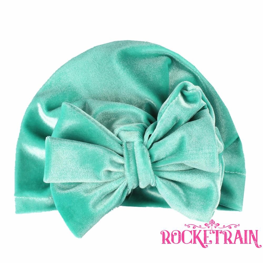 Nón trùm đầu gắn nơ dễ thương cho bé sơ sinh