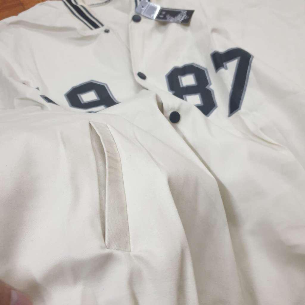 [ ảnh thật + video ] Áo Khoác Bomber 1987 Nam Nữ Unisex Form Rộng Ulzzang