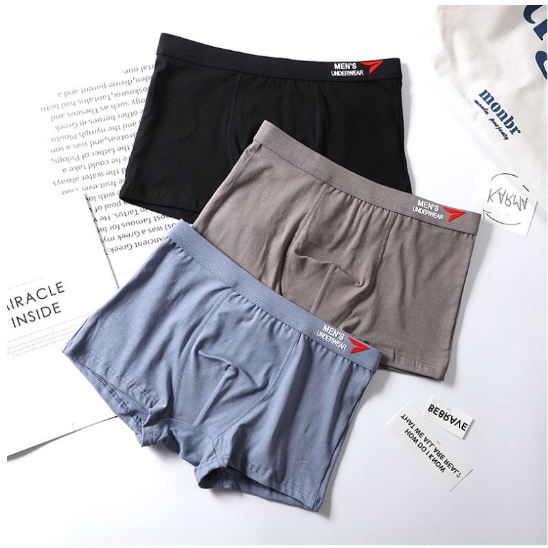 Set 4 chiếc quần lót nam kháng mùi kháng khuẩn boxer chun đúc,quần sịp đùi nam cotton cao cấp co giãn 4 chiều.
