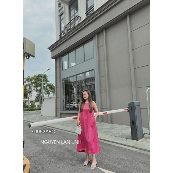 Đầm Nơ Lưng Form Suông Váy Bầu Maxi Lụa Đi Biển Dáng Suông Có Túi Sườn Nhiều Màu