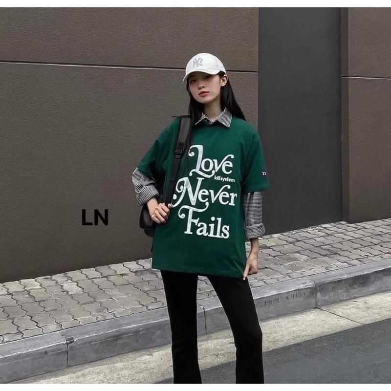 Áo phông chữ LOVE kill DA6